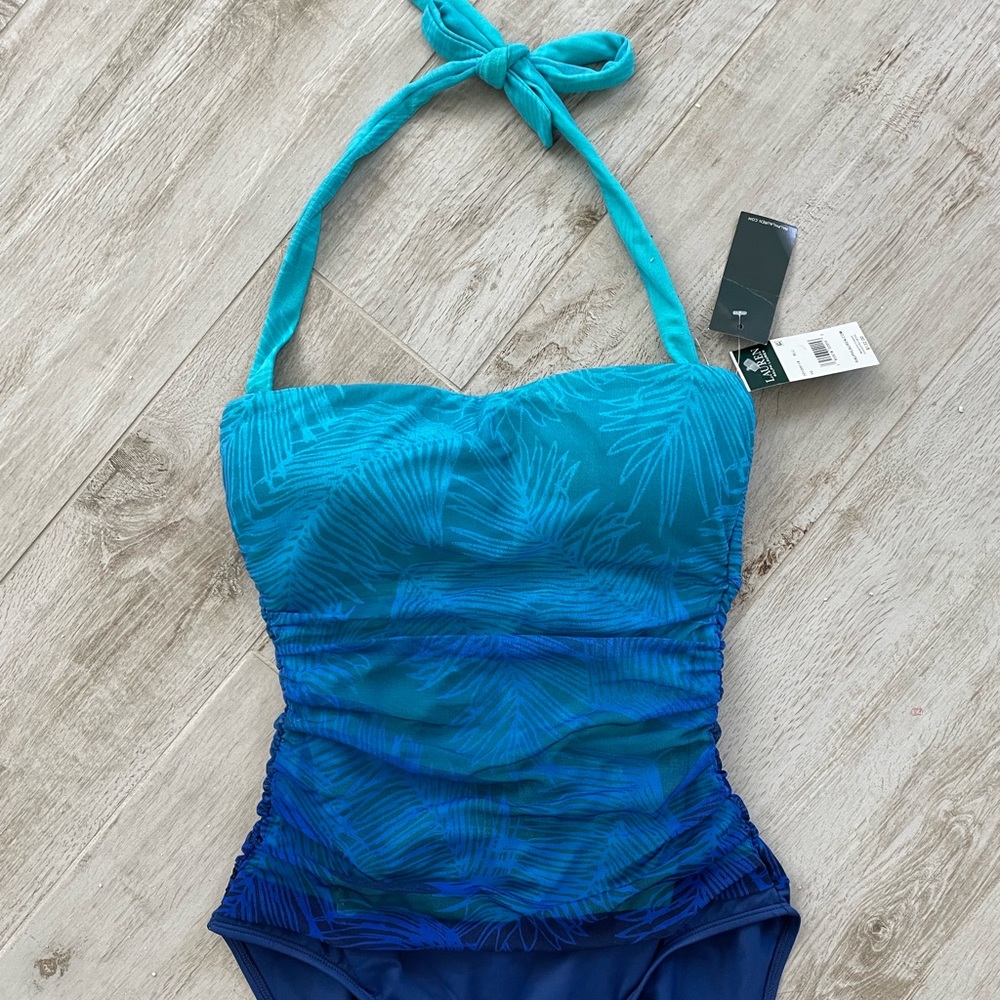 New with tags Ralph Lauren blue ombré swimsuit